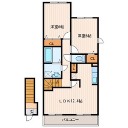 掛川駅 バス33分  大東支所下車：停歩3分 2階の物件間取画像